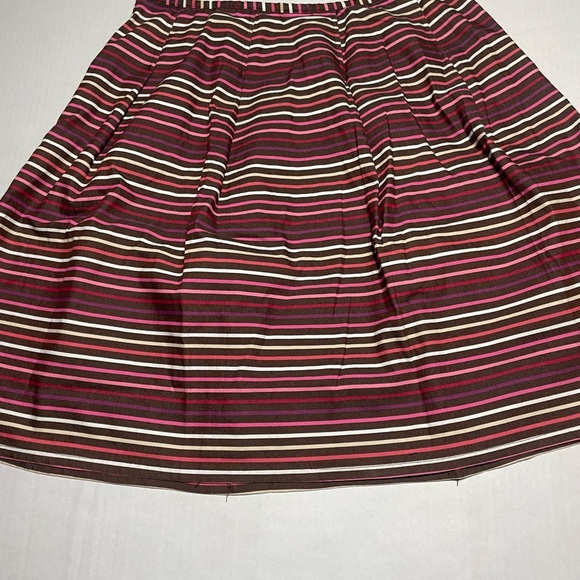 Work to Weekend Striped Women's Skirt - Pink and Brown - Picture 8 of 8